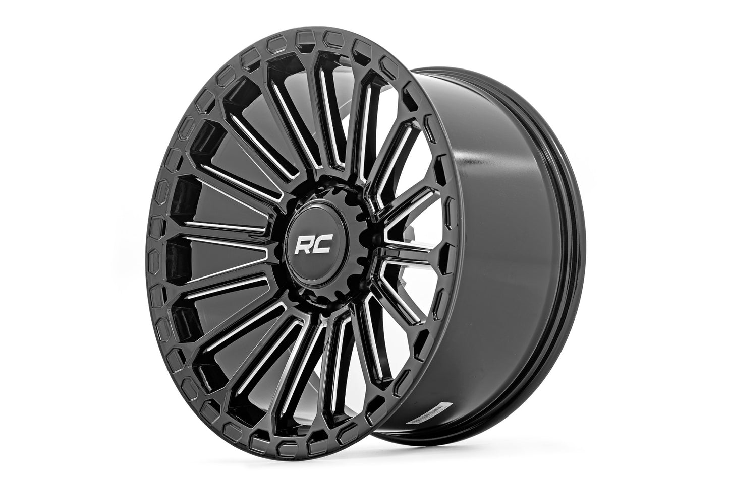 Rough Country 97 Series Wheel | One-Piece | Gloss Black | 17x9 | 6x135 | -12mm