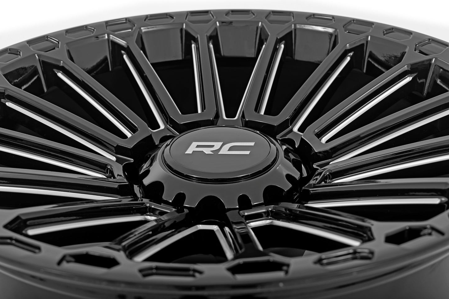 Rough Country 97 Series Wheel | One-Piece | Gloss Black | 20x10 | 6x5.5 | -25mm