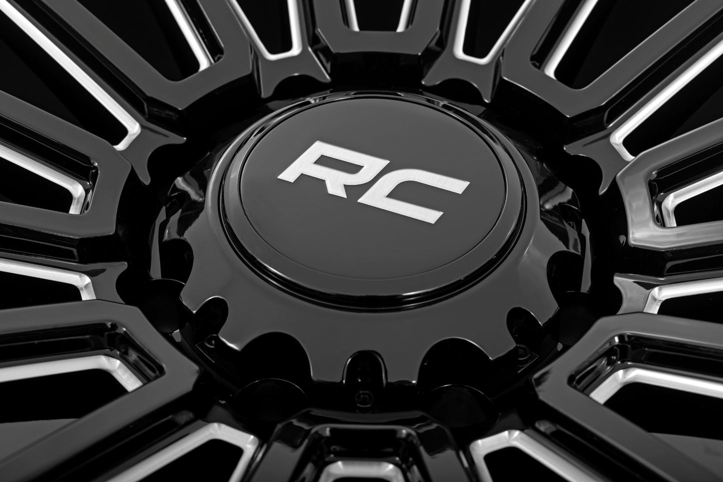 Rough Country 97 Series Wheel | One-Piece | Gloss Black | 22x10 | 8x6.5 | -19mm