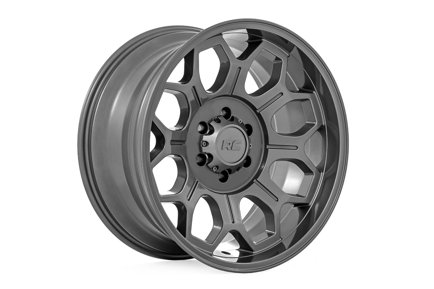 Rough Country 77 Series Wheel | One-Piece | Gunmetal Gray | 20x10 | 6x5.5 | -25mm