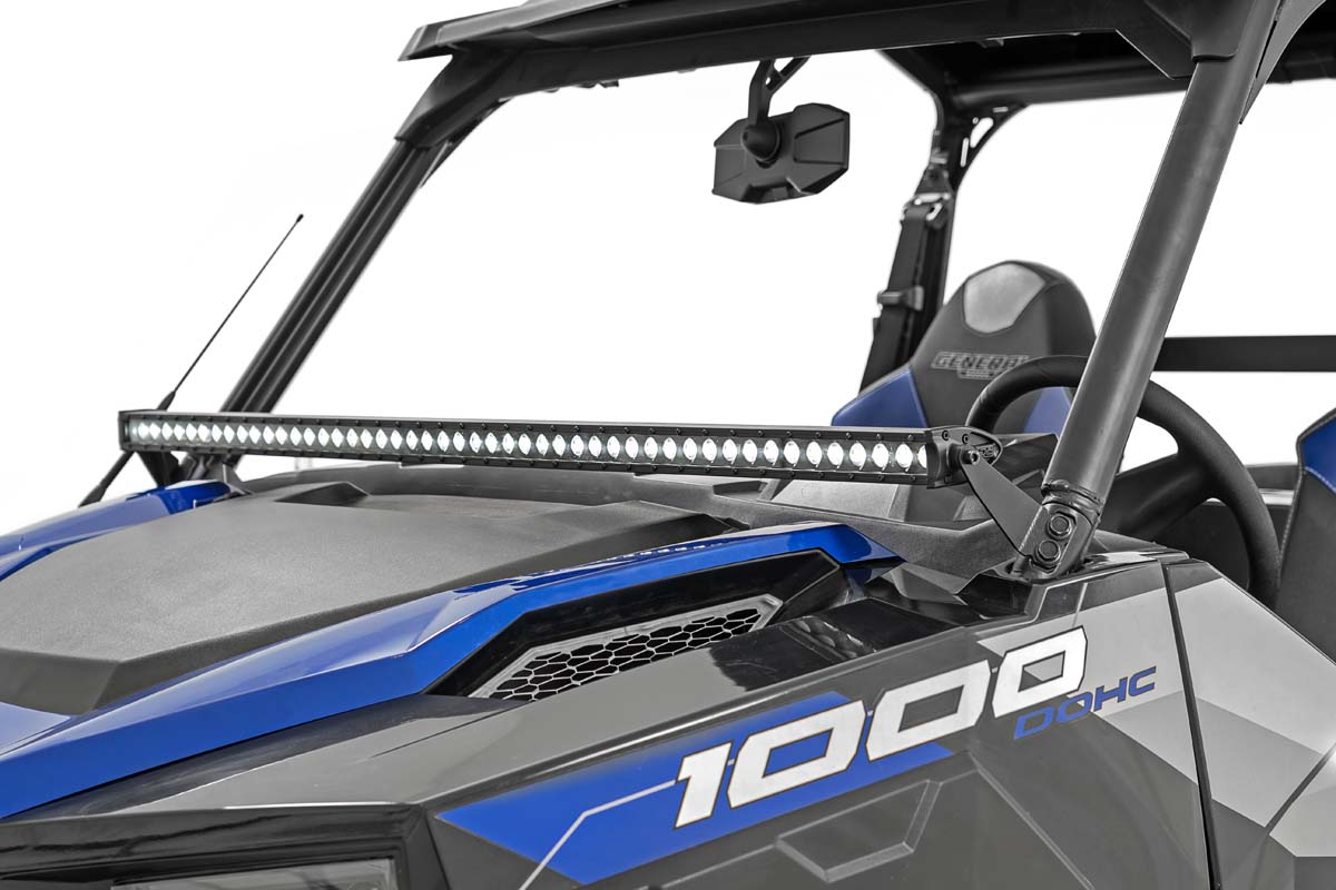 LED Light | Lower Windshield | 50" Black Single Row | Polaris General/General XP