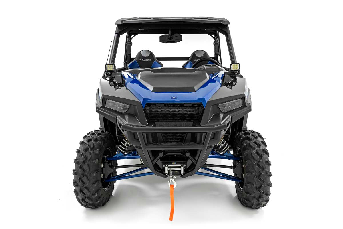 LED Light Kit | Cage Mount | 2" Black Pair | Amber DRL | Polaris General (2021)