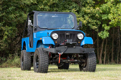 LED Light Kit | Hood Mount | 30" Black Single Row | Mahindra Roxor (18-20)