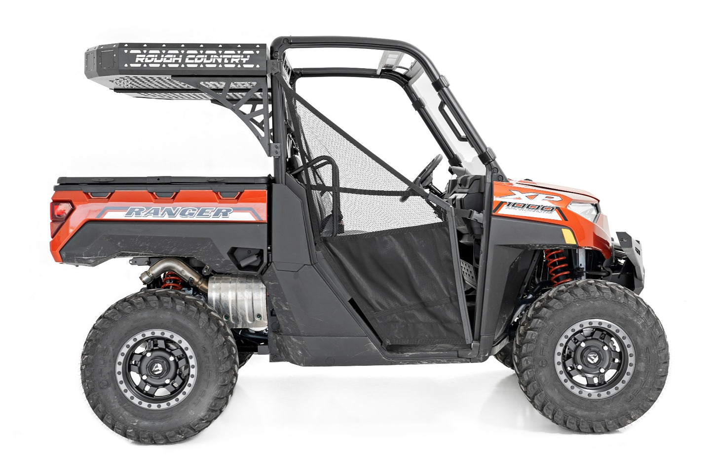 Cargo Rack | Dual 2" Black LED Pairs | Flush Mount | Polaris Ranger 1000/Ranger XP 1000