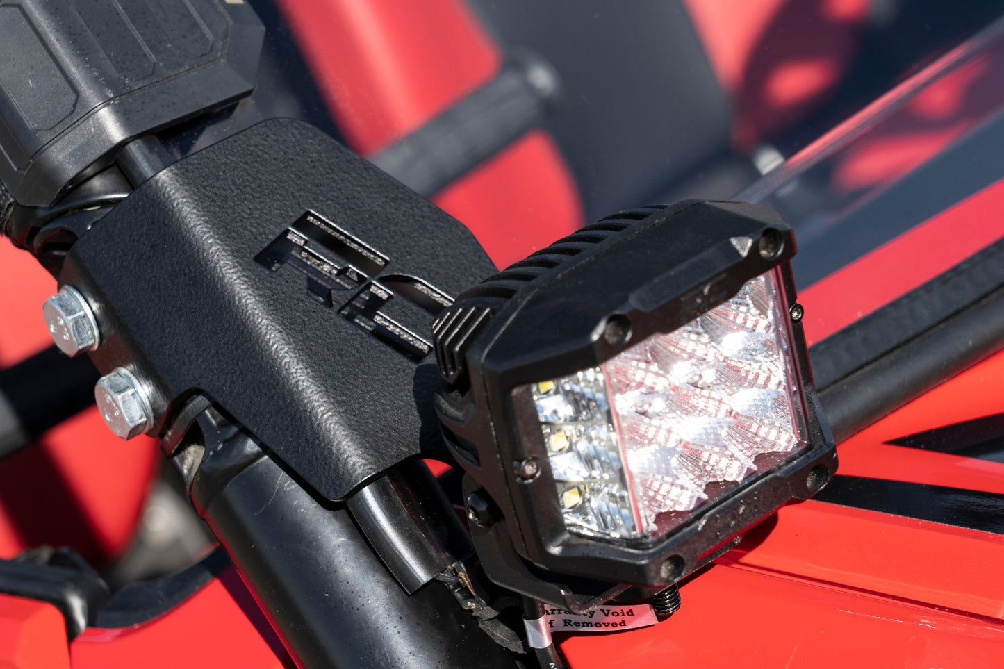 LED Light | Cage Mount | 2" Chrome Pair | Wide Angle | Honda Talon 1000