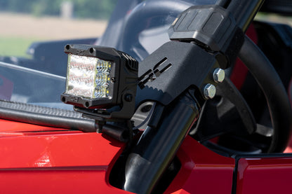 LED Light | Cage Mount | 2" Chrome Pair | Wide Angle | Honda Talon 1000