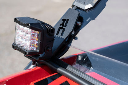 LED Light Kit | Cage Mount | 2" Black Pair | White DRL | Honda Talon (19-22)