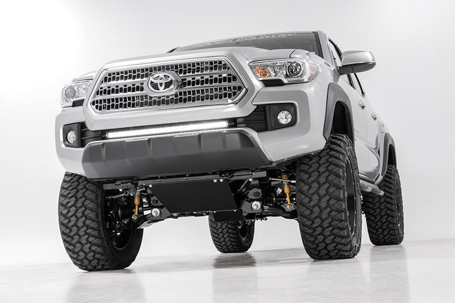 LED Light | Lower Grille Mnt | 30" Black Single Row | White DRL | Toyota Tacoma (16-23)