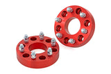 1.5 Inch Wheel Spacers | 6x5.5 | Red | Chevy/GMC 1500 Truck &amp; SUV