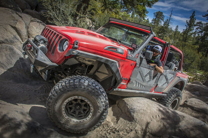 DV8 Offroad 2018+ Jeep Wrangler JL Front Inner Fenders - Black