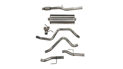 Corsa 2019-2025 Chevy Silverado 5.3L Crew Cab 3in Cat-Back Dual Rear Exit w/ Polished Tip