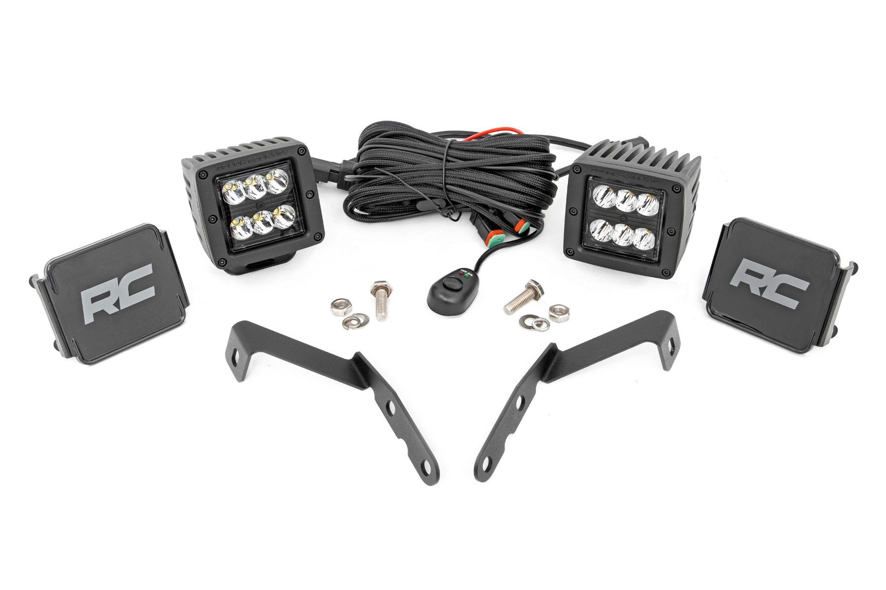 LED Light | Ditch Mount | 2" Black Pair | Spot | Chevy 1500 (2007-2013) - Off Road Canada