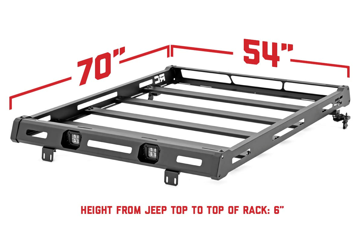 Roof Rack | Black Series Lights | Jeep Wrangler JL 4WD (2018-2023) - Off Road Canada