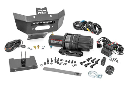 Winch Bumper | 4500-Lb Winch | Black Series LED | 6" Light | Can-Am Renegade - Off Road Canada