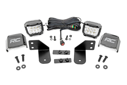 LED Light | RR Cage Mount | 2" Chrome Pair | Wide Angle | Polaris Ranger 1000/Ranger XP 900/1000 - Off Road Canada