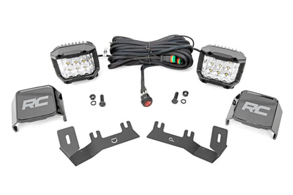 LED Ditch Light Kit | 3in OSRAM Pair | Wide | Chevy/GMC 1500 (14-18) - Off Road Canada
