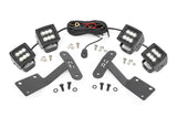 LED Light Kit | Ditch Mount | Dual 2" Black Pairs | Flood | Toyota Tundra (14-21) - Off Road Canada