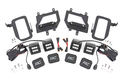 LED Light Kit | Fog Mount | Dual 2" Black Pairs | Flood | Ford F-150 (15-17) - Off Road Canada