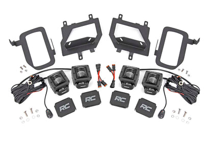 LED Light Kit | Fog Mount | Dual 2" Black Pairs | SAE | Ford F-150 (15-17) - Off Road Canada