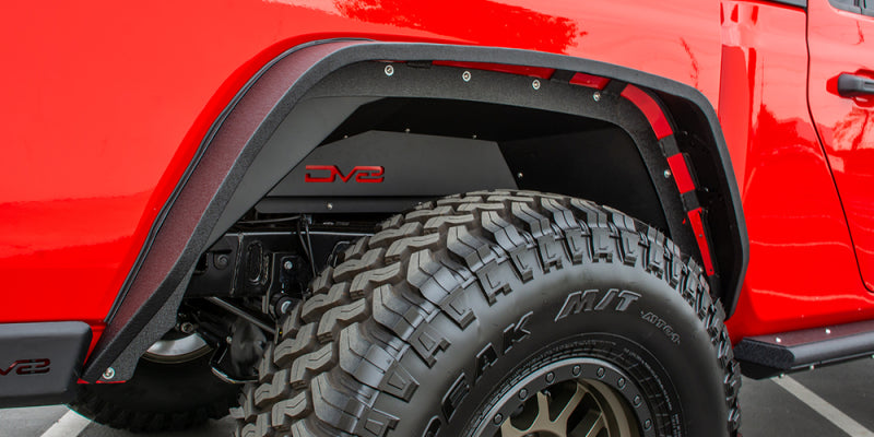 DV8 Offroad 201+ Jeep Gladiator Rear Inner Fenders - Black