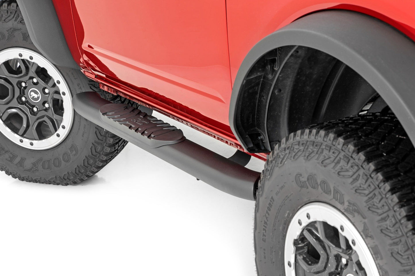 Oval Nerf Steps | 2-Door | Black | Ford Bronco (2 Door) 4WD (21-23) - Off Road Canada