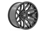 Rough Country 95 Series Wheel | Machined One-Piece | Gloss Black | 20x10 | 8x170 | -19mm - Off Road Canada