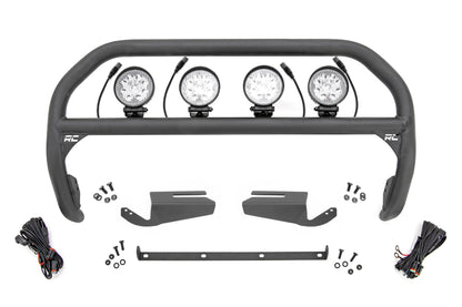 Nudge Bar | 4 Inch Round Led (x4) | OE Modular Steel | Ford Bronco (21-23) - Off Road Canada