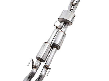 AWE Tuning 16-22 Toyota Tacoma 0FG Cat-Back Exhaust w/ BashGuard - Dual Diamond Black Tips