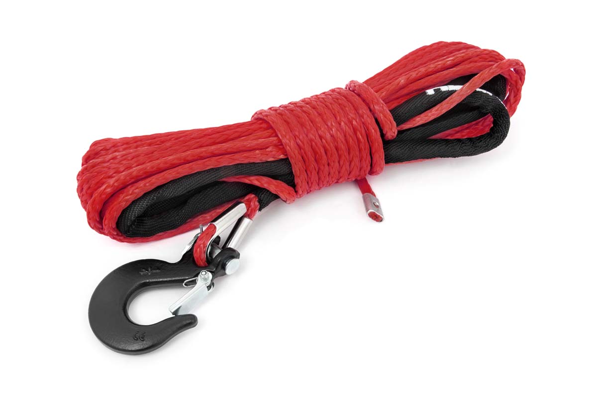 Synthetic Rope | 1/4 Inch | 50 Ft | Red - Off Road Canada