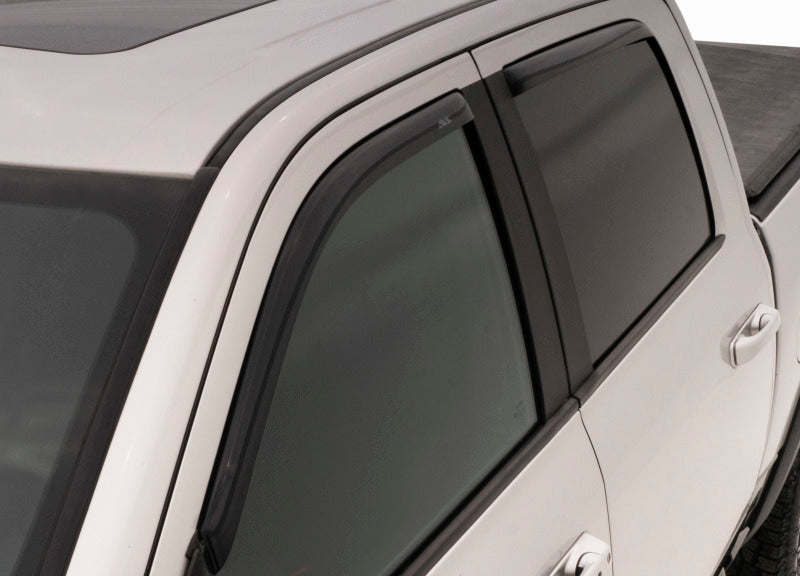 AVS 15-18 Ford F-150 Supercab Ventvisor In-Channel Front & Rear Window Deflectors 4pc - Smoke