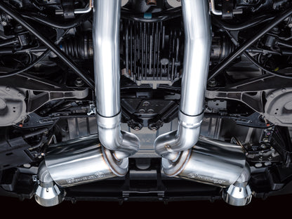 AWE Tuning 2023 Nissan Z RZ34 RWD Touring Edition Cat-Back Exhaust System w/ Chrome Silver Tips