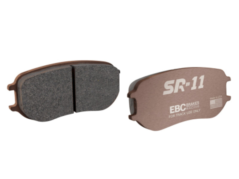EBC Racing 15-19 Chevy Corvette (C7) Z06 6.2L SR-11 Race Rear Brake Pads (Excl Carbon Ceramic Rotor)