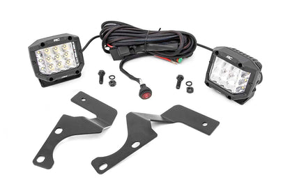 LED Light Kit | Ditch Mount | 3" Chrome Wide Angle Pair - Off Road Canada