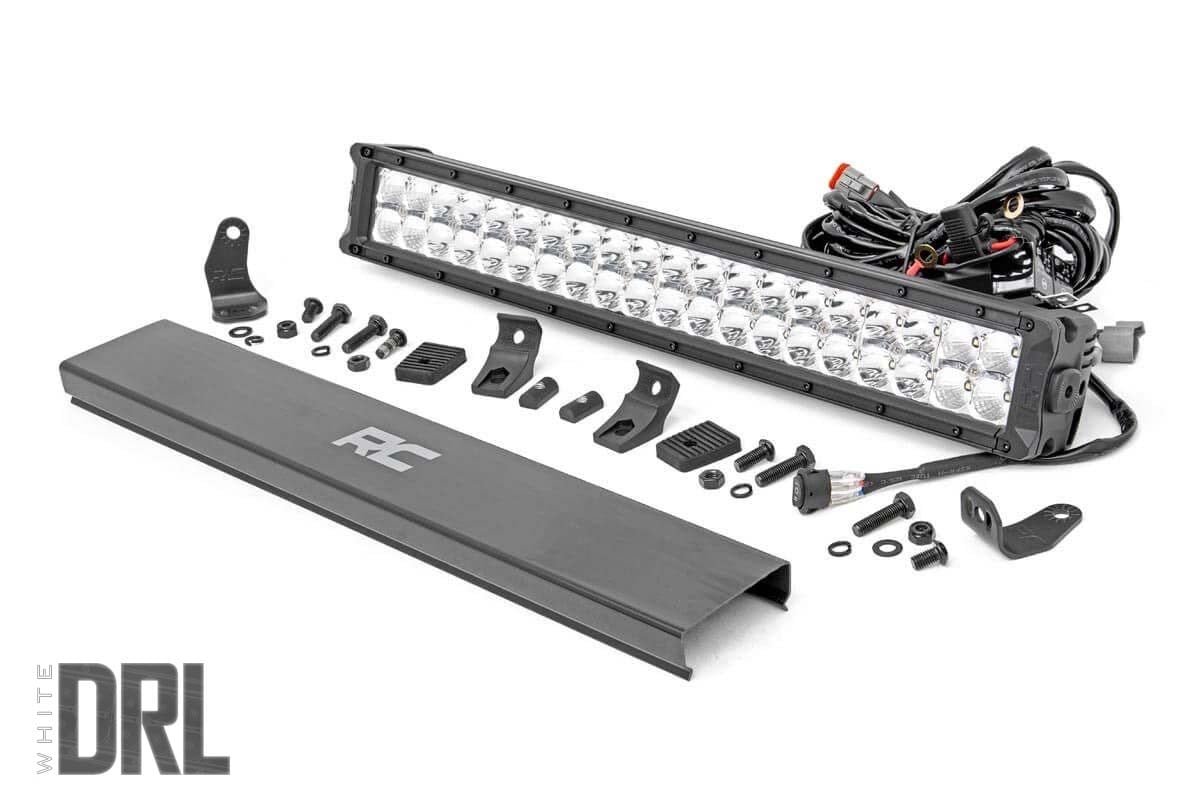 Chrome Series LED Light | 20 Inch | Dual Row | White DRL - Off Road Canada