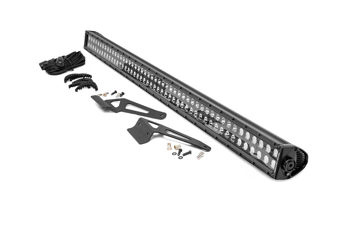 LED Light | Windshield | 50" Black Dual Row | Can-Am Defender HD 5/HD 8/HD 9/HD 10 - Off Road Canada