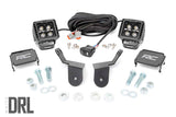 LED Light | Cage Mount | 2" Black Pair | White DRL | Honda Pioneer 1000/1000-5 - Off Road Canada