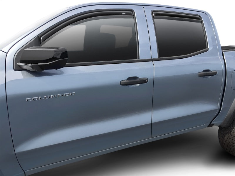 AVS 2023 Chevrolet Colorado Ventvisor Low Profile Deflectors 4pc - Smoke