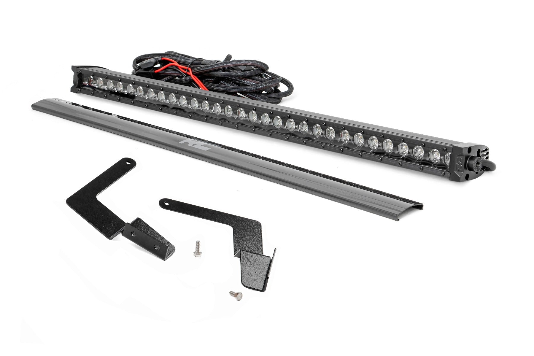 LED Light | Lower Grille Mnt | 30" Black Single Row | White DRL | Toyota Tacoma (16-23) - Off Road Canada