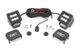 LED Light Kit | Ditch Mount | 2" Black Pair | Flood Pattern | Ford Bronco (21-23) - Off Road Canada