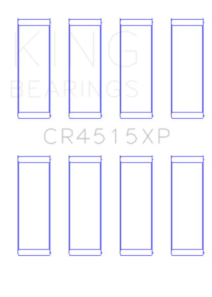 King Ford/Mazda 2.0L Duratec Tri-Metal Copper-Lead Nickel Performance Rod Bearing Set - Size STD