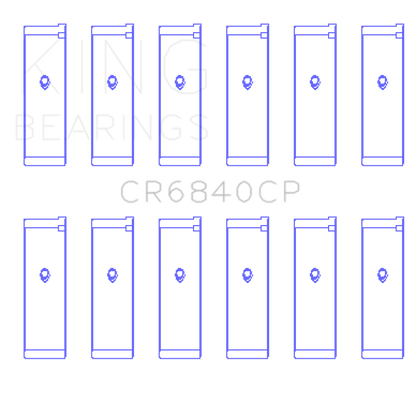 King Engine Bearings 05-12 Nissan VQ40DE 6 Cyl Rod Bearing Set - Size STD