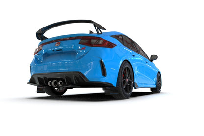 Rally Armor 23-25 Honda Civic Type R Black Mud Flap Light Blue Logo