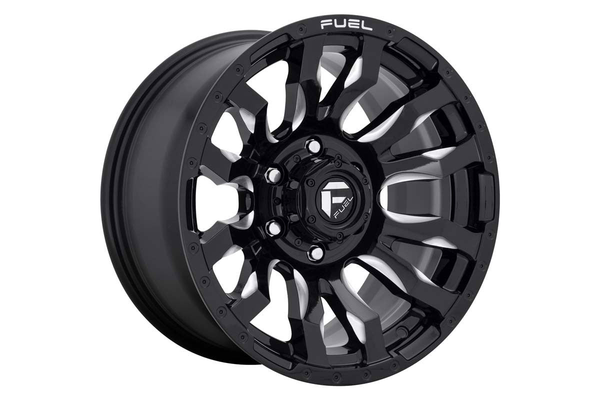 Fuel Blitz Wheel | Gloss Black Milled | 20x9 | 6x5.5 | 1mm - Off Road Canada