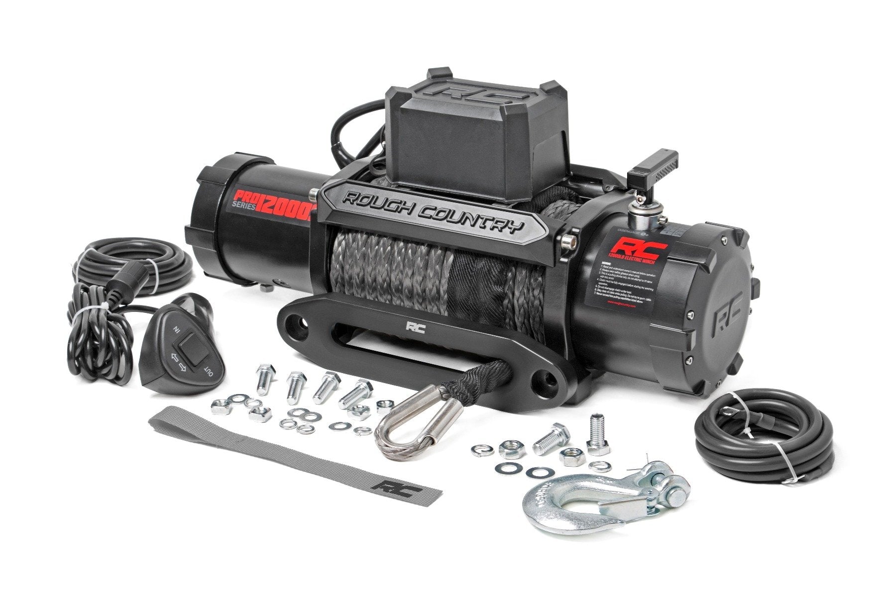 12000-Lb Pro Series Winch | Synthetic Rope - Off Road Canada