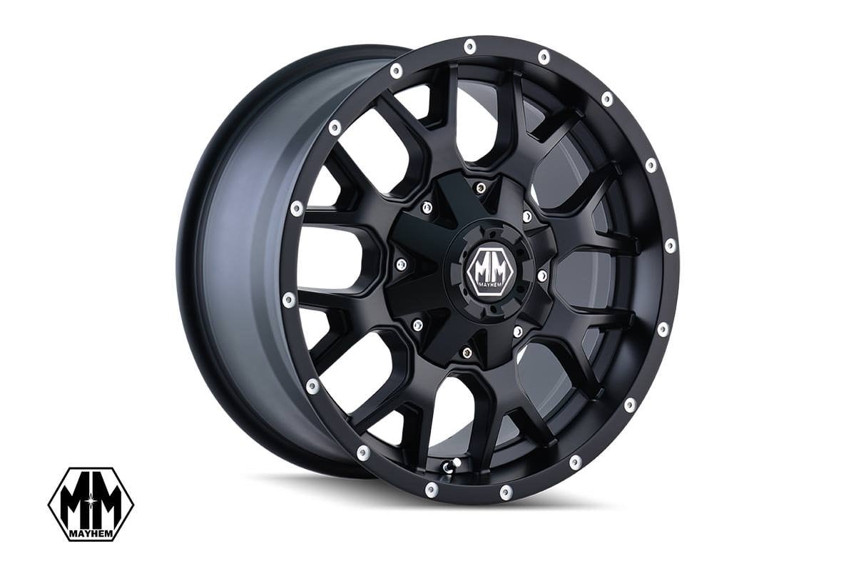 Mayhem Warrior | Matte Black | 18x9 | 6x5.5/6x135 | -12mm - Off Road Canada