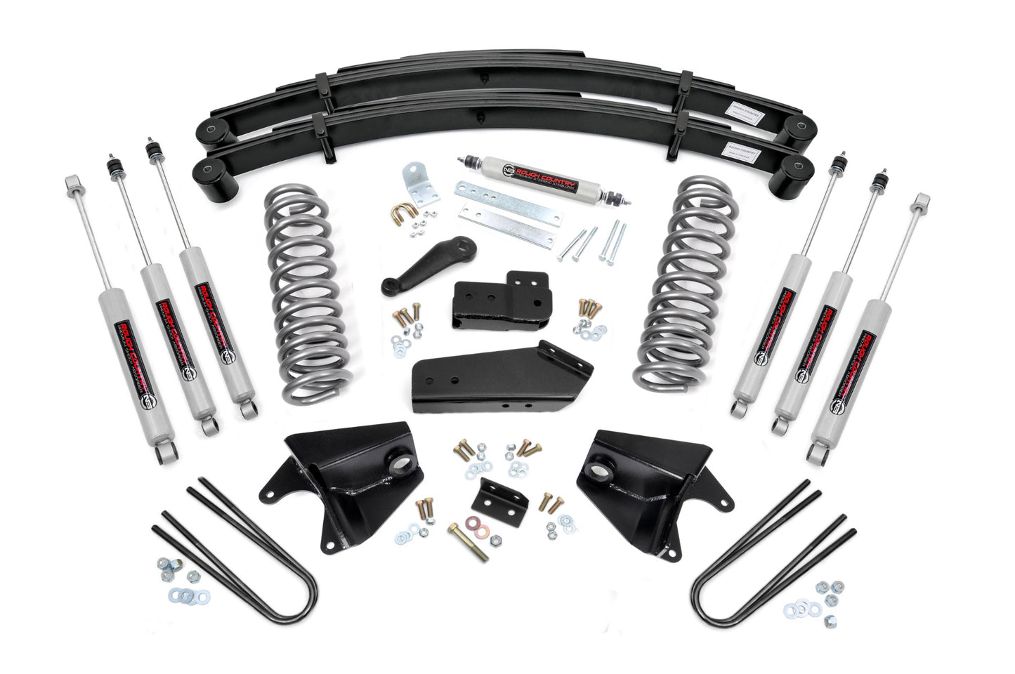 4 Inch Lift Kit | Quad Front Shocks | Rear Springs | Ford F-150 4WD (1980-1996) - Off Road Canada