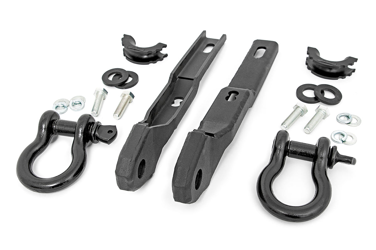 Tow Hook Brackets | D-Ring Combo | Nissan Titan 2WD/4WD (2017-2023) - Off Road Canada