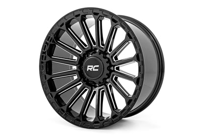 Rough Country 97 Series Wheel | One-Piece | Gloss Black | 17x9 | 6x5.5 | -12mm - Off Road Canada