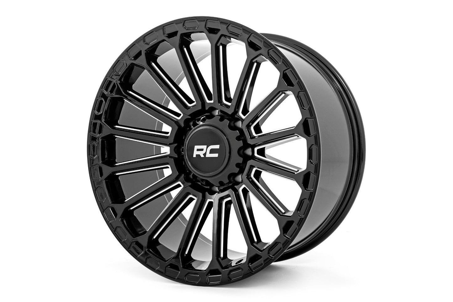 Rough Country 97 Series Wheel | One-Piece | Gloss Black | 17x9 | 5x5 | -12mm - Off Road Canada